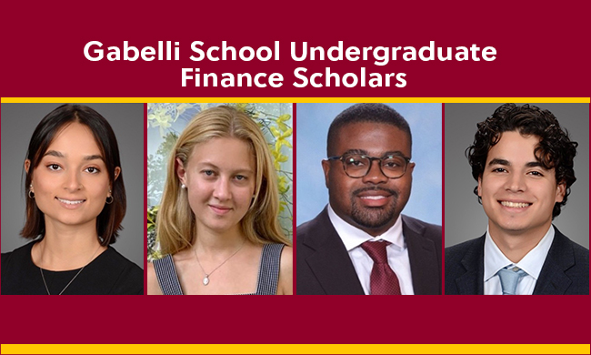 Four Gabelli School Undergraduate Finance Scholars Launch Promising Careers at Top Financial Institutions