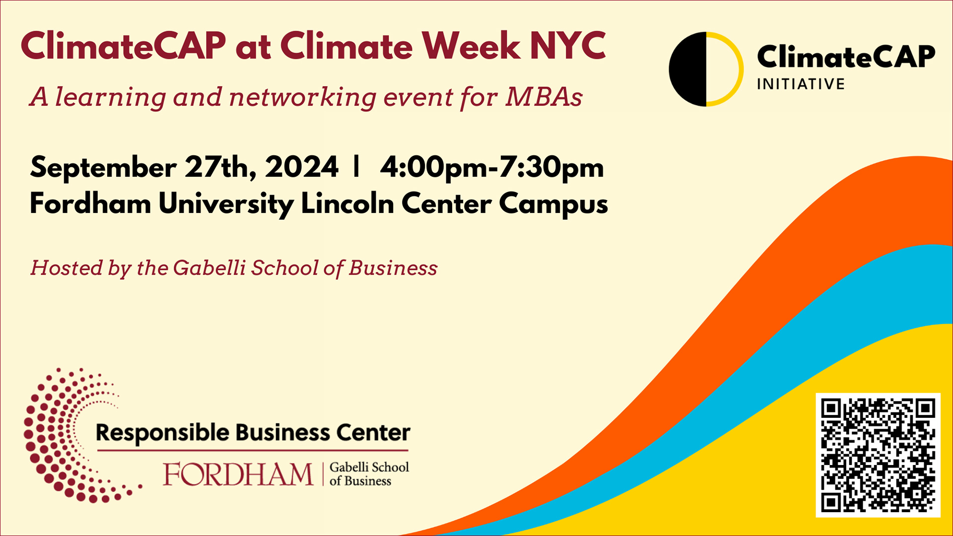 graphic image: ClimateCAP at Climate Week - Sept. 27 - 4-7:30 p.m.