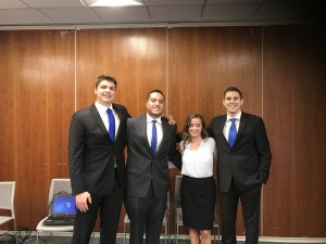 Fordham's winning team at the KPMG International Case Study Competition